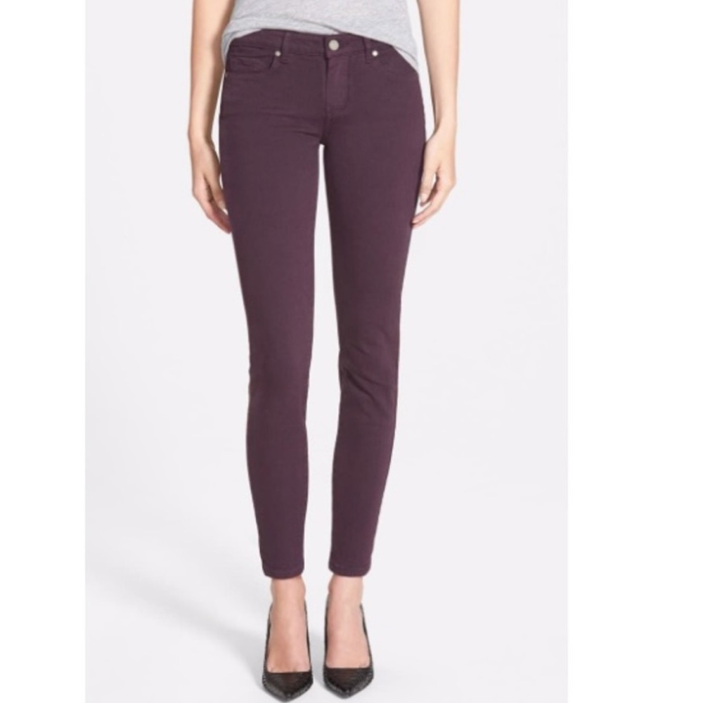 Paige Premium Denim Verdugo Ankle in Plum size 24 EUC